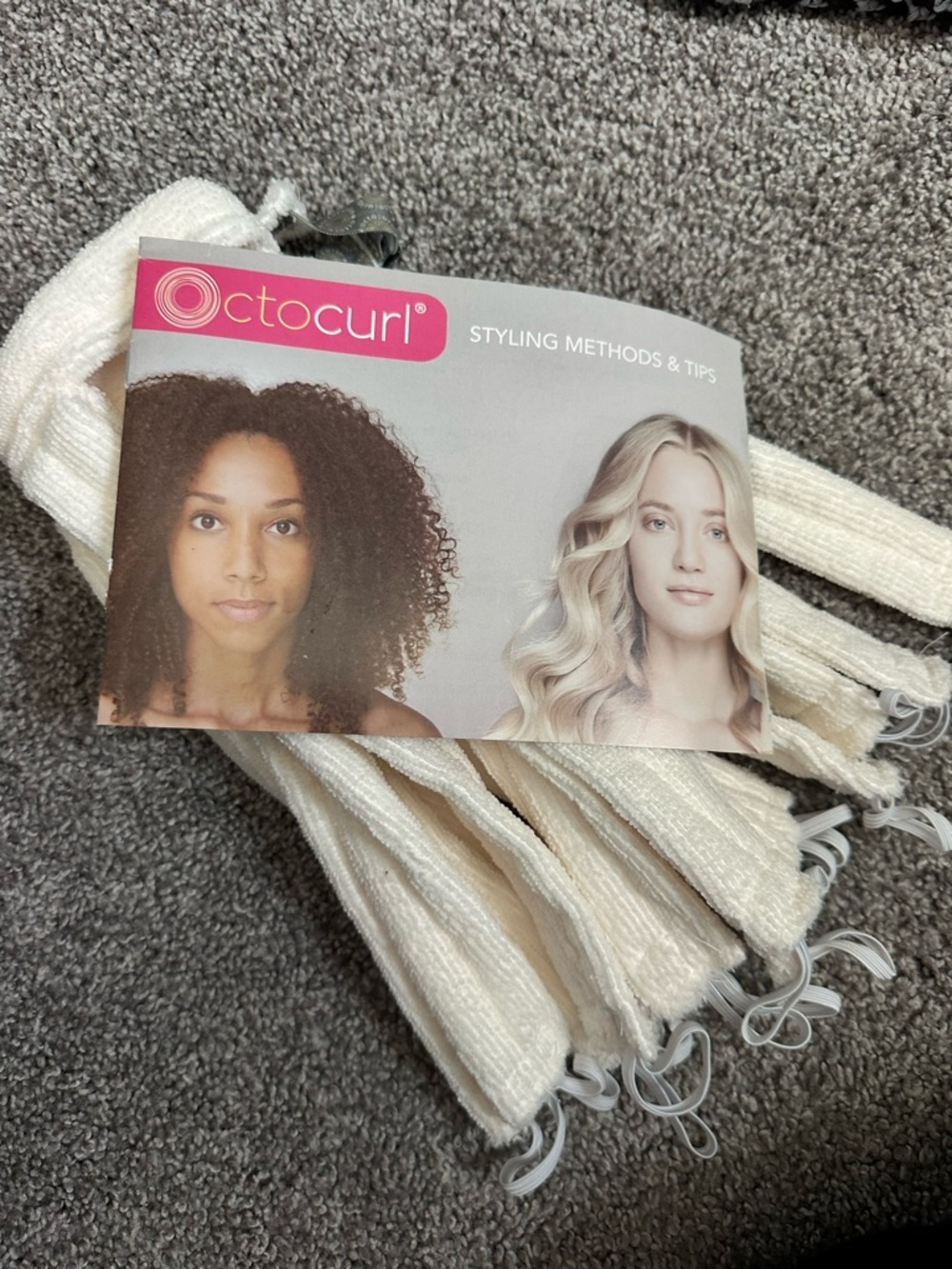 White Curling Rods Hair Styling Set
